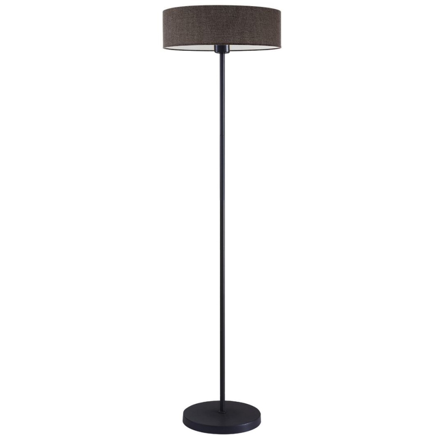 LED vloerlamp TUNJA 1xE27/20W/230V Ø 38 cm zwart/bruin