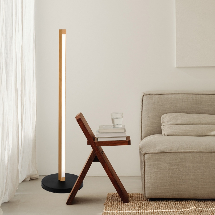 LED vloerlamp VERDE LED/18W/230V 3000K eiken/zwart