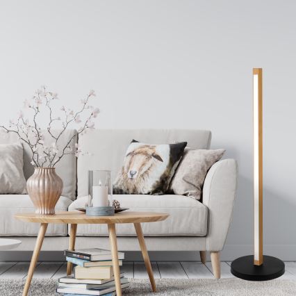 LED vloerlamp VERDE LED/18W/230V 3000K eiken/zwart