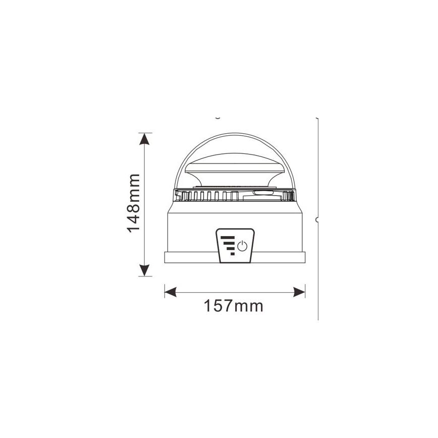 LED Waarschuwingsknipperlicht LED/12-24V IP65