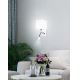 LED Wand Lamp MAGNUM 1xE27/40W/230V + LED/3W wit