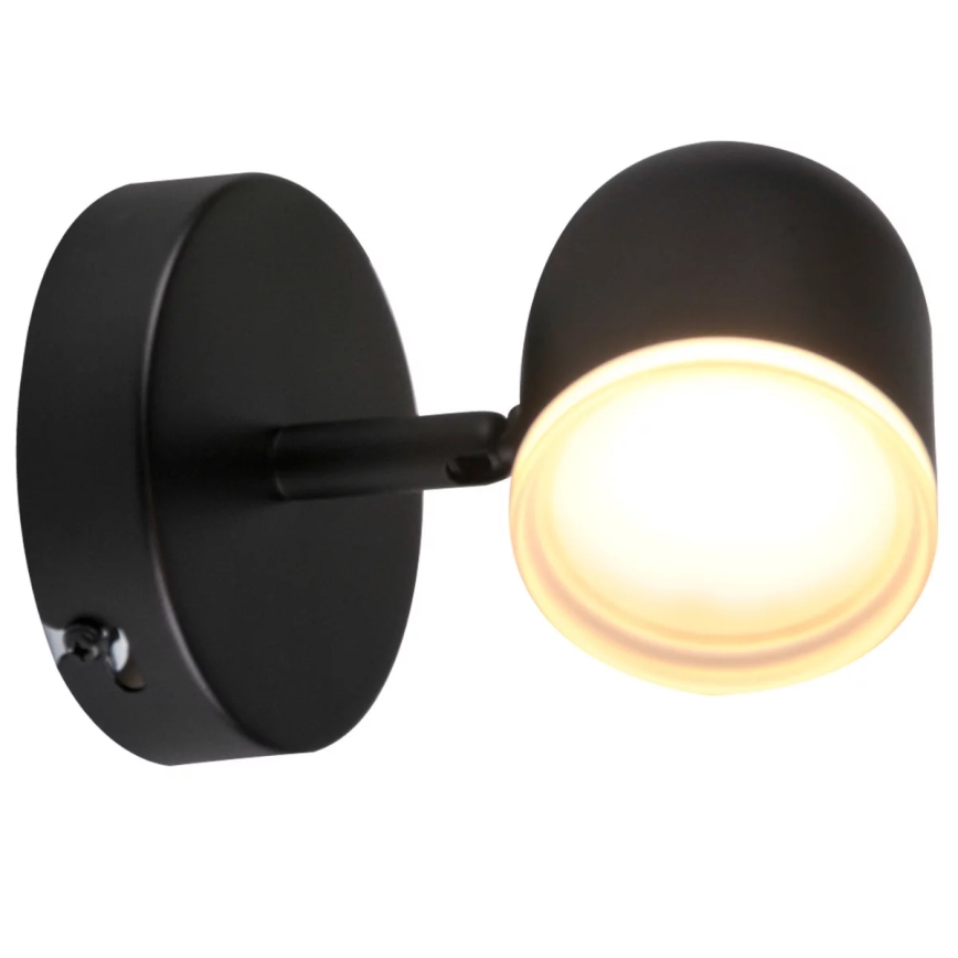 LED Wand Spot RAWI LED/4,2W/230V zwart