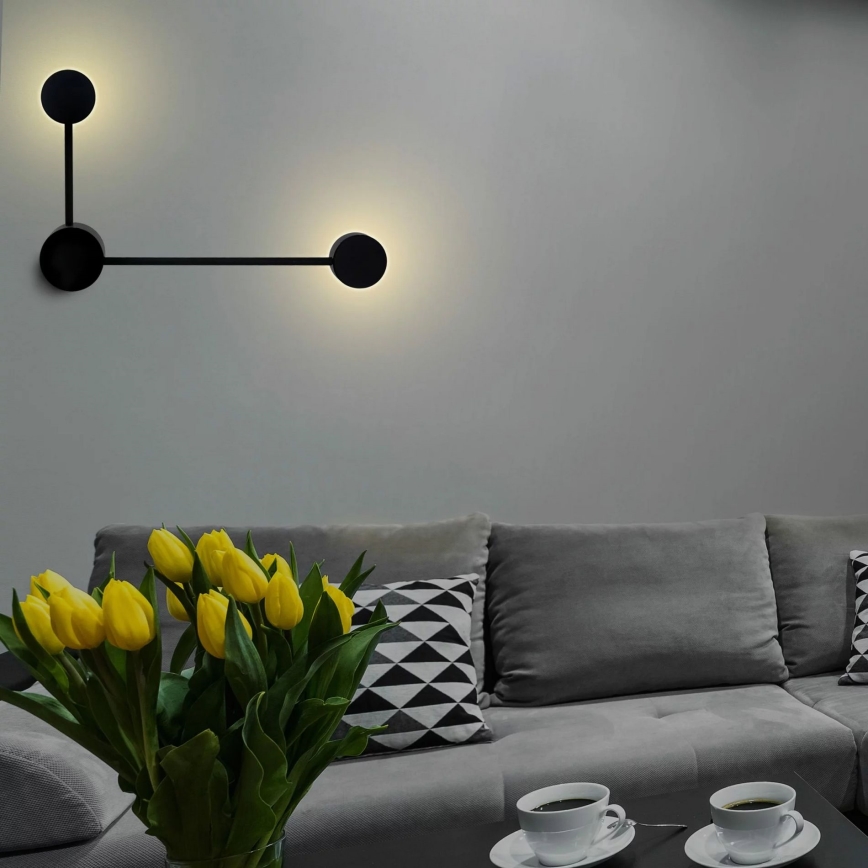 LED wand verlichting JOY 2xGX53/6W/230V zwart