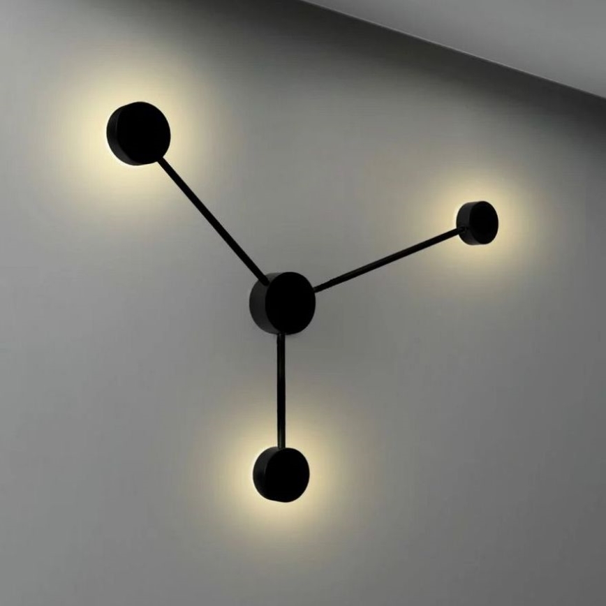 LED wand verlichting JOY 3xGX53/6W/230V zwart