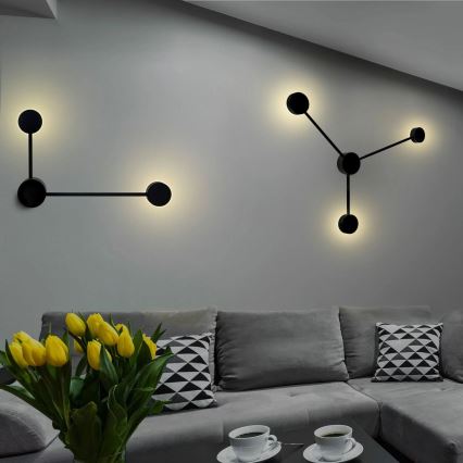 LED wand verlichting JOY 3xGX53/6W/230V zwart