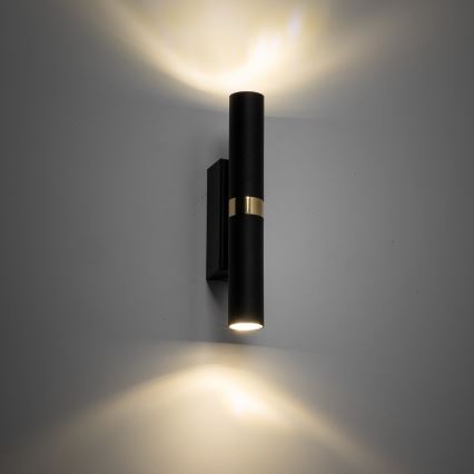 LED wand verlichting LAGOS 2xG9/3W/230V 4000K zwart/goud