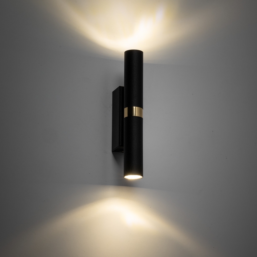 LED wand verlichting LAGOS 2xG9/3W/230V 4000K zwart/goud