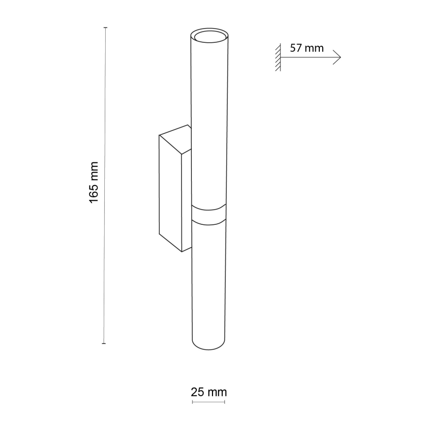 LED wand verlichting LAGOS 2xG9/3W/230V 4000K zwart/goud