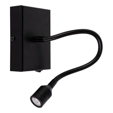 LED wand verlichting LECTOR LED/2,5W/230V zwart