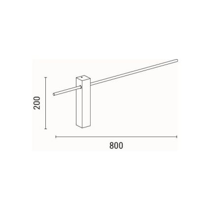 LED wand verlichting LED/10W/230V 3000K