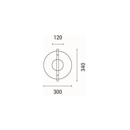 LED wand verlichting LED/10W/230V 3000K