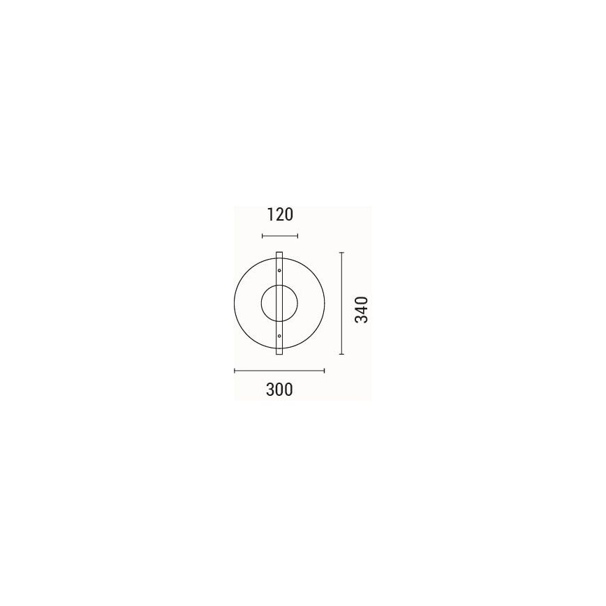 LED wand verlichting LED/10W/230V 3000K
