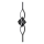 LED wand verlichting LED/12W/230V 3000-6500K zwart