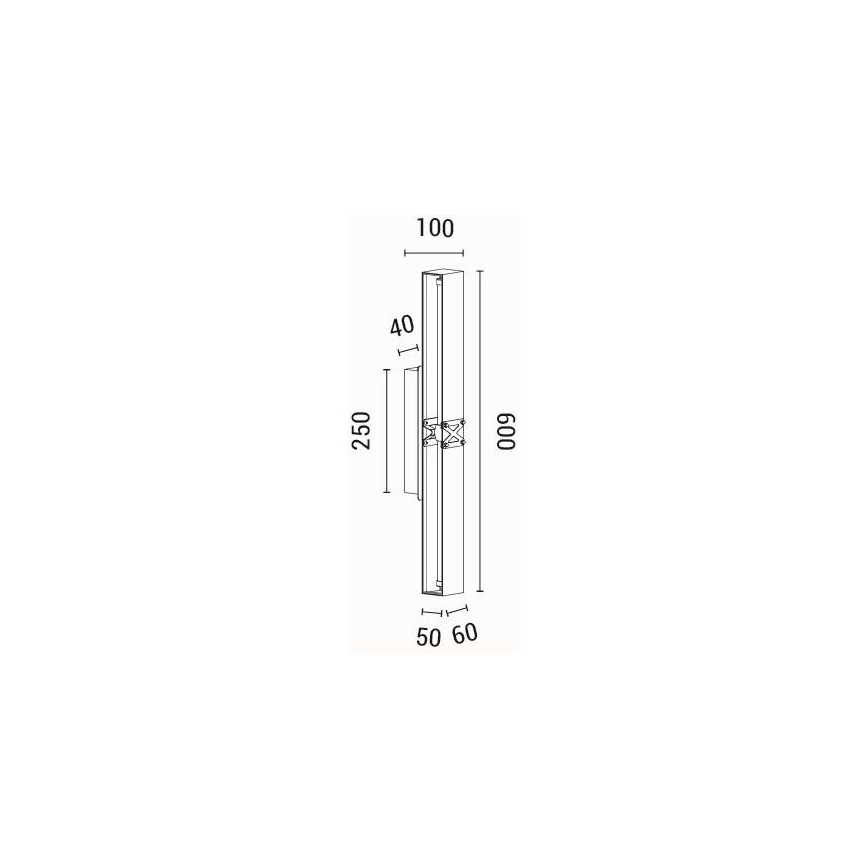 LED wand verlichting LED/13W/230V 3000K