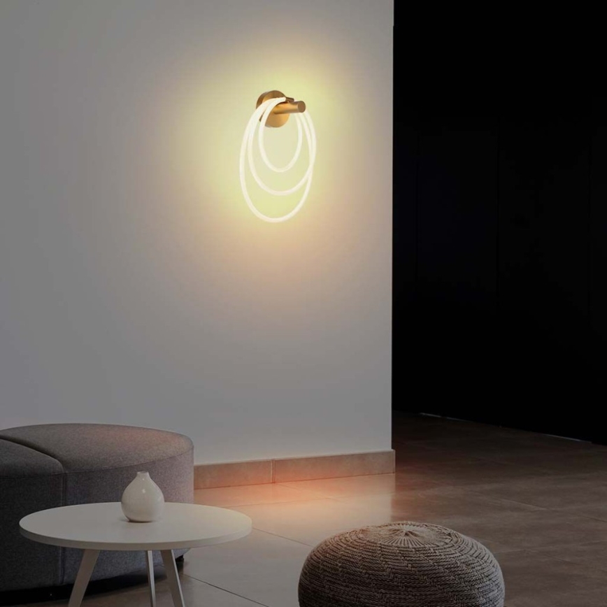 LED wand verlichting LED/37W/230V 3000K goud