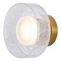 LED wand verlichting LED/8W/230V 3000K goud/doorzichtig