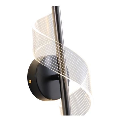 LED wand verlichting LED/8W/230V 3000K zwart