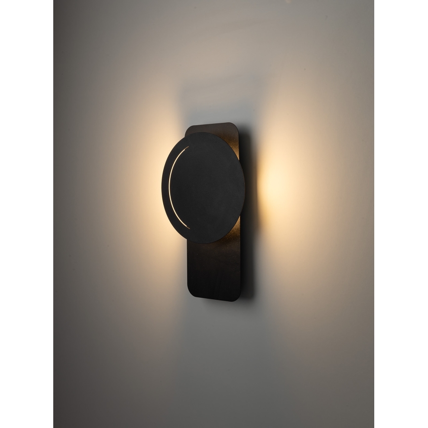 LED wand verlichting LITO LED/7W/230V zwart