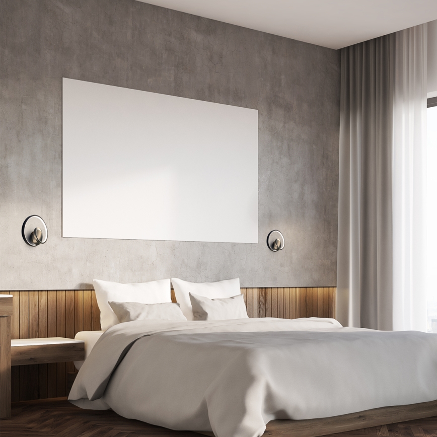 LED wand verlichting LUCERO LED/13W/230V zwart