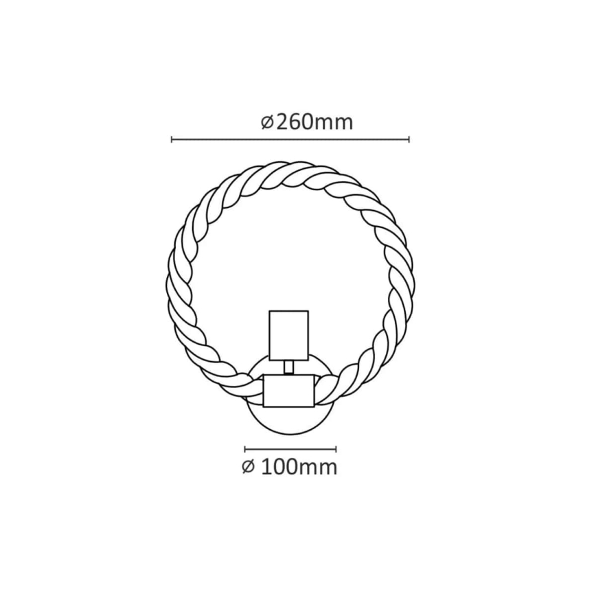 LED wand verlichting ROPE ARTHUR 1xE27/10W/230V