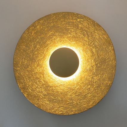 LED wand verlichting SOLE LED/16W/230V diameter 65 cm goud