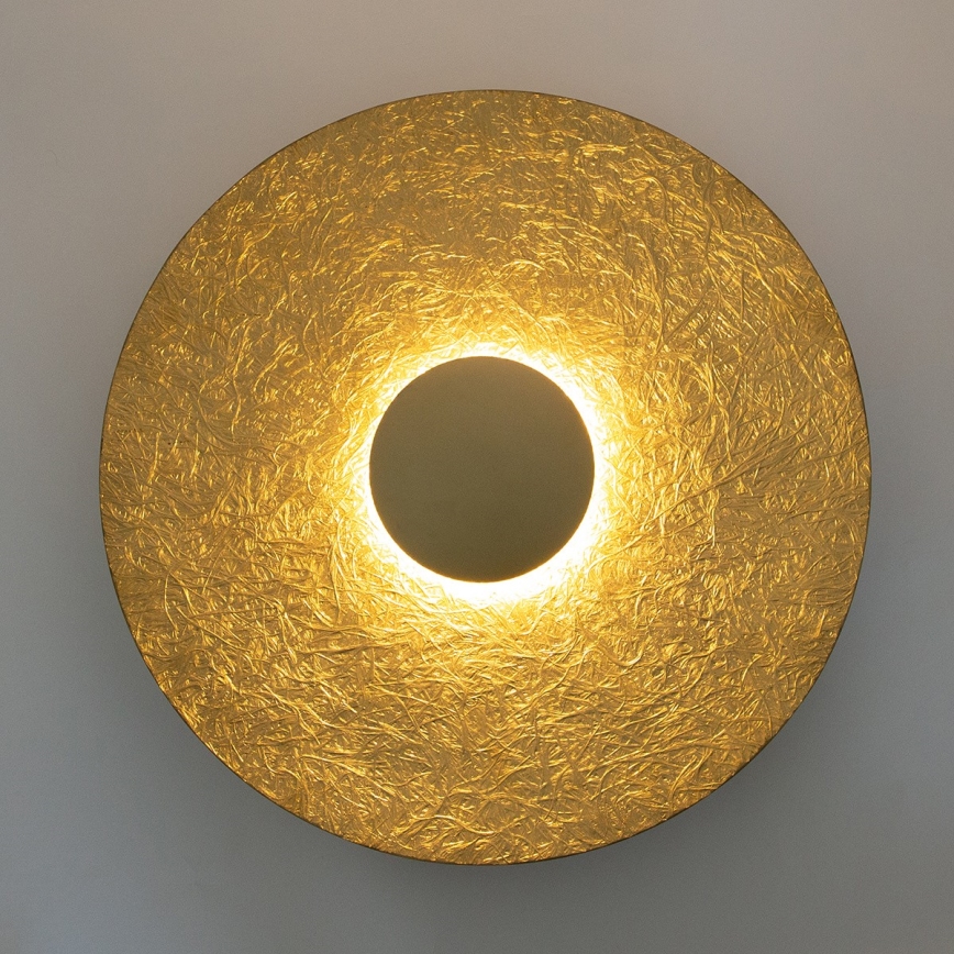 LED wand verlichting SOLE LED/16W/230V diameter 65 cm goud
