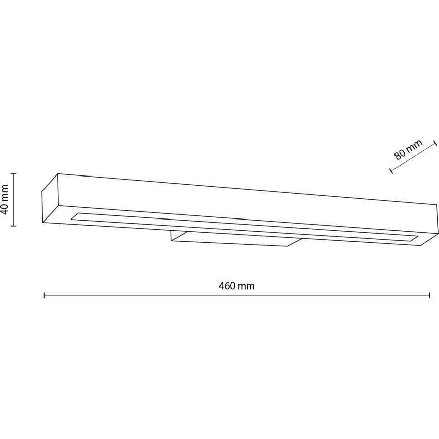 LED wand verlichting TEO LED/8W/230V 3000K grenen