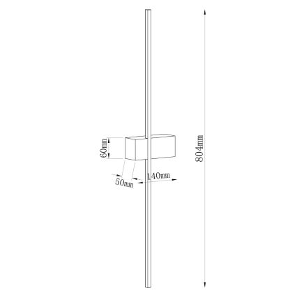 LED-wandlamp AISHA LED/12W/230V 4000K goudkleurig