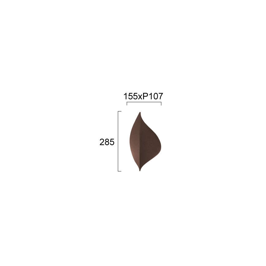 LED-wandlamp AMALFI LED/10W/230V bruin