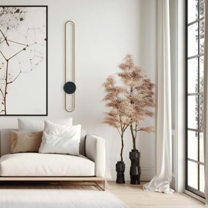 LED wandlamp FLORENTYNA LED/24W/230V 4000K goud/zwart