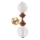 LED wandlamp FLORES 2xLED/5W/230V goud/bruin