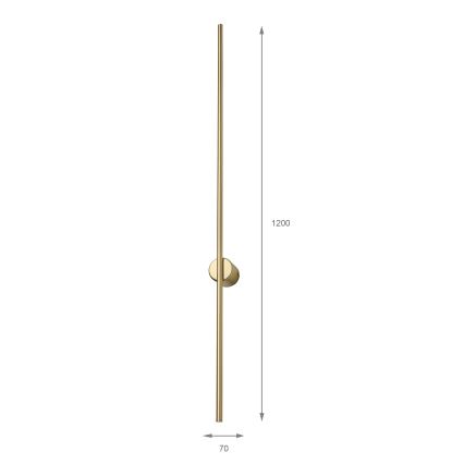 LED-wandlamp LANA LED/12W/230V 4000K mat goud