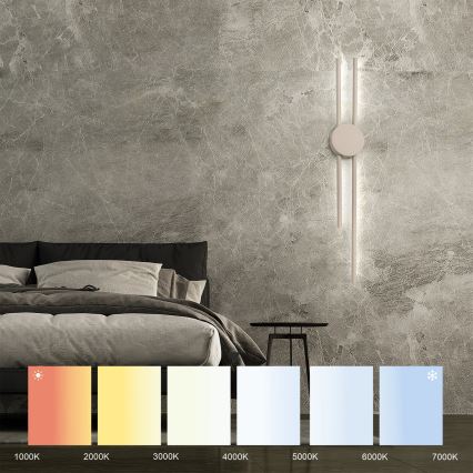 LED-wandlamp LANA LED/15W/230V 4000K beige