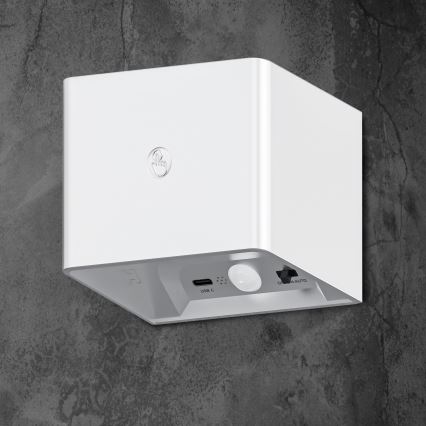 LED Dimbaar wand aanraken lamp met sensor MIRI LED/2,5W/3,7V 3000/4000/6400K 4000 mAh wit
