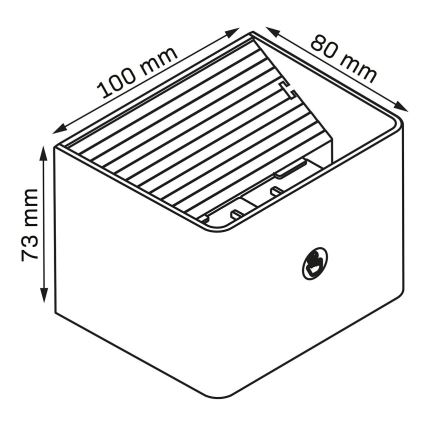 LED Dimbaar wand aanraken lamp met sensor MIRI LED/2,5W/3,7V 3000/4000/6400K 4000 mAh wit