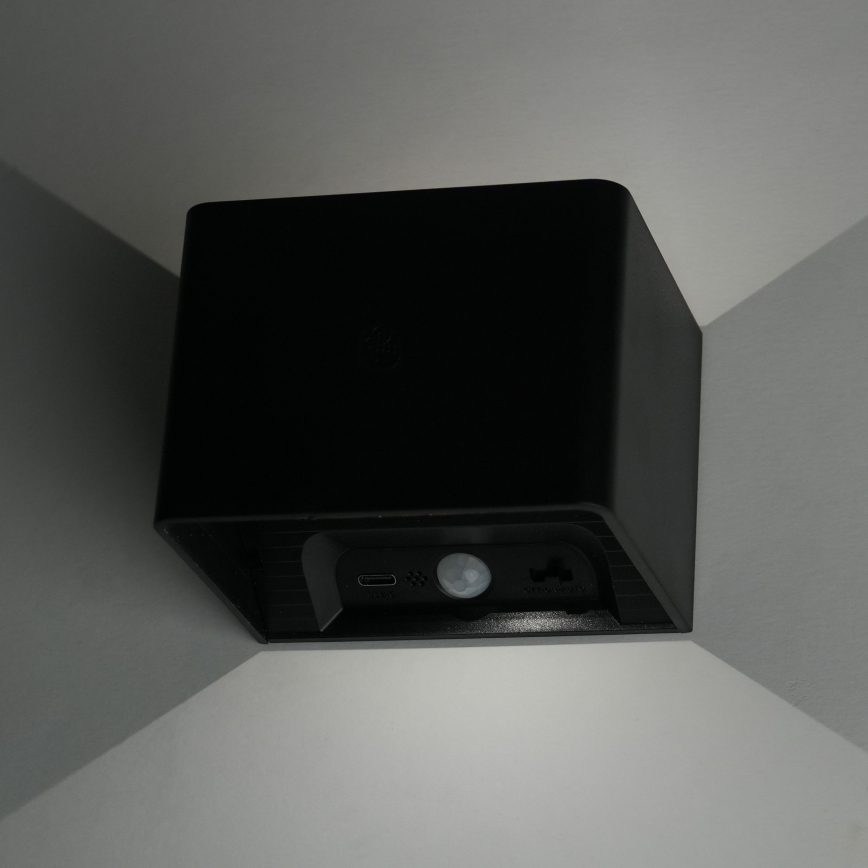 LED Dimbaar wand aanraken lamp met sensor MIRI LED/2,5W/3,7V 3000/4000/6400K 4000 mAh zwart