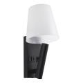 LED-wandlamp met USB-poort LED/2W/230V 3000K zwart/wit