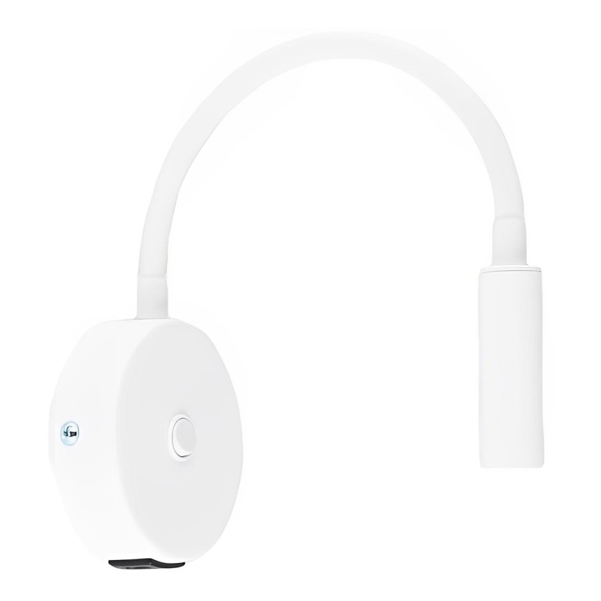 LED Wandlamp met USB port LAGOS 1xG9/3W/5V 4000K wit