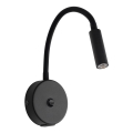 LED Wandlamp met USB port LAGOS 1xG9/3W/5V 4000K zwart
