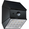 LED-wandlamp op zonne-energie met sensor LED/2,5 W/3,7 V 3000/4000/6000 K IP65 1200 mAh zwart