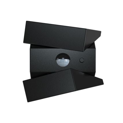 LED-wandlamp op zonne-energie met sensor LED/2,5 W/3,7 V 3000/4000/6000 K IP65 1200 mAh zwart