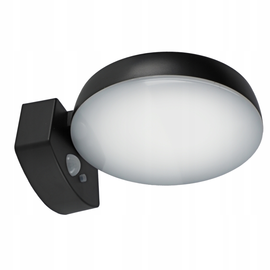 Dimbare LED-zonne-wandlamp met sensor LED/3W/3,7V 1800 mAh IP54 zwart