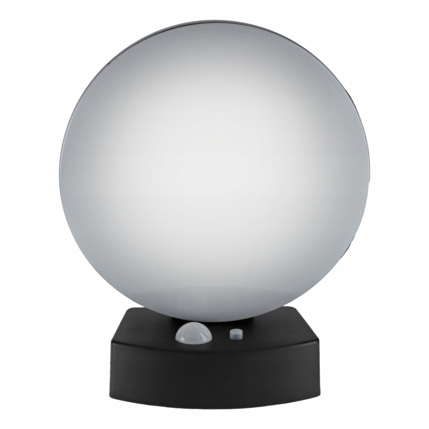 Dimbare LED-zonne-wandlamp met sensor LED/3W/3,7V 1800 mAh IP54 zwart