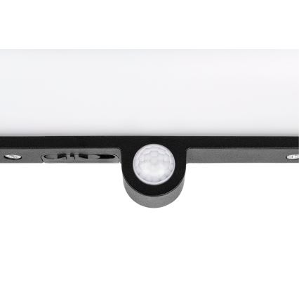 LED-wandlamp op zonne-energie met bewegings- en schemersensor LED/3W/3,7V IP54 1500 mAh zwart