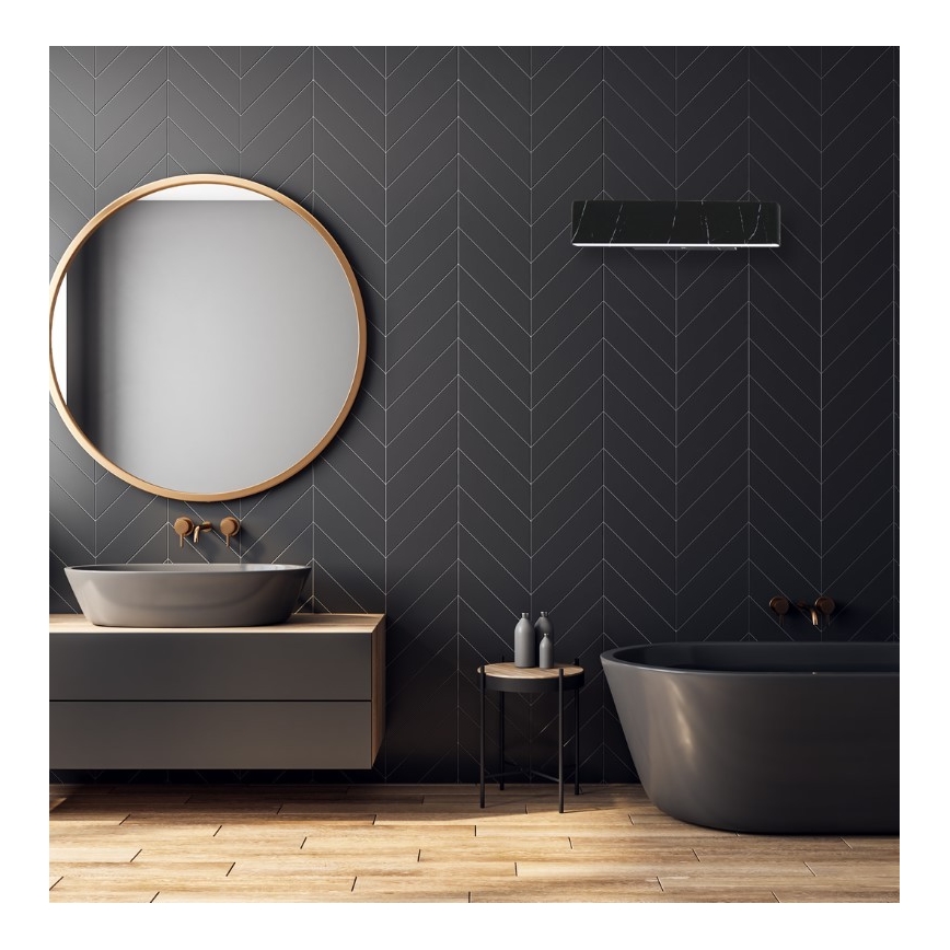 LED Wandlamp PIERCE LED/12W/230V 30 cm zwart