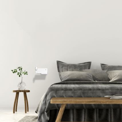 LED-wandlamp SHELF LED/4W+LED/5W+LED/2W/230V + USB-poort wit