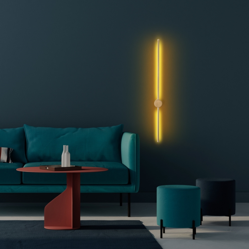 LED-wandlamp SWORD LED/13W/230V 3000K mat goud