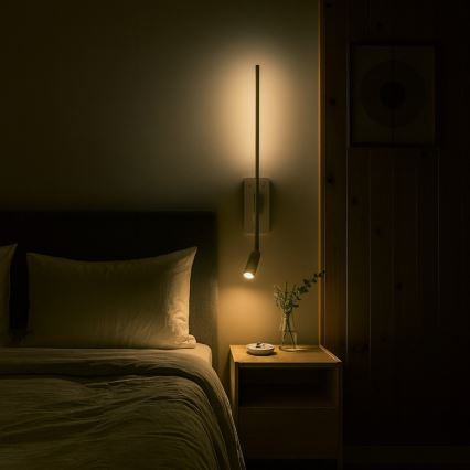 LED-wandlamp TORCH LED/6W/230V + LED/3W wit