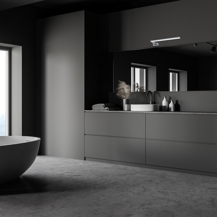 LED-wandlamp voor badkamer SHINE LED/11W/230V 45 cm IP44 glanzend chroom