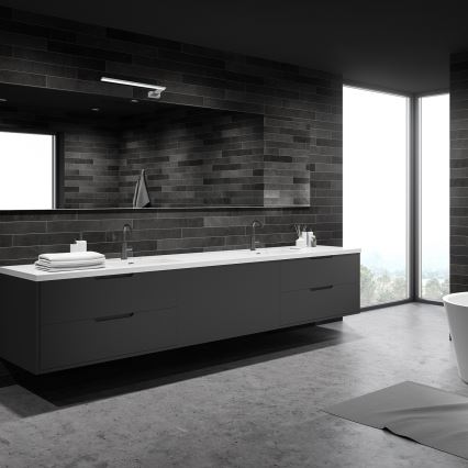 LED-wandlamp voor badkamer SHINE LED/11W/230V 45 cm IP44 glanzend chroom